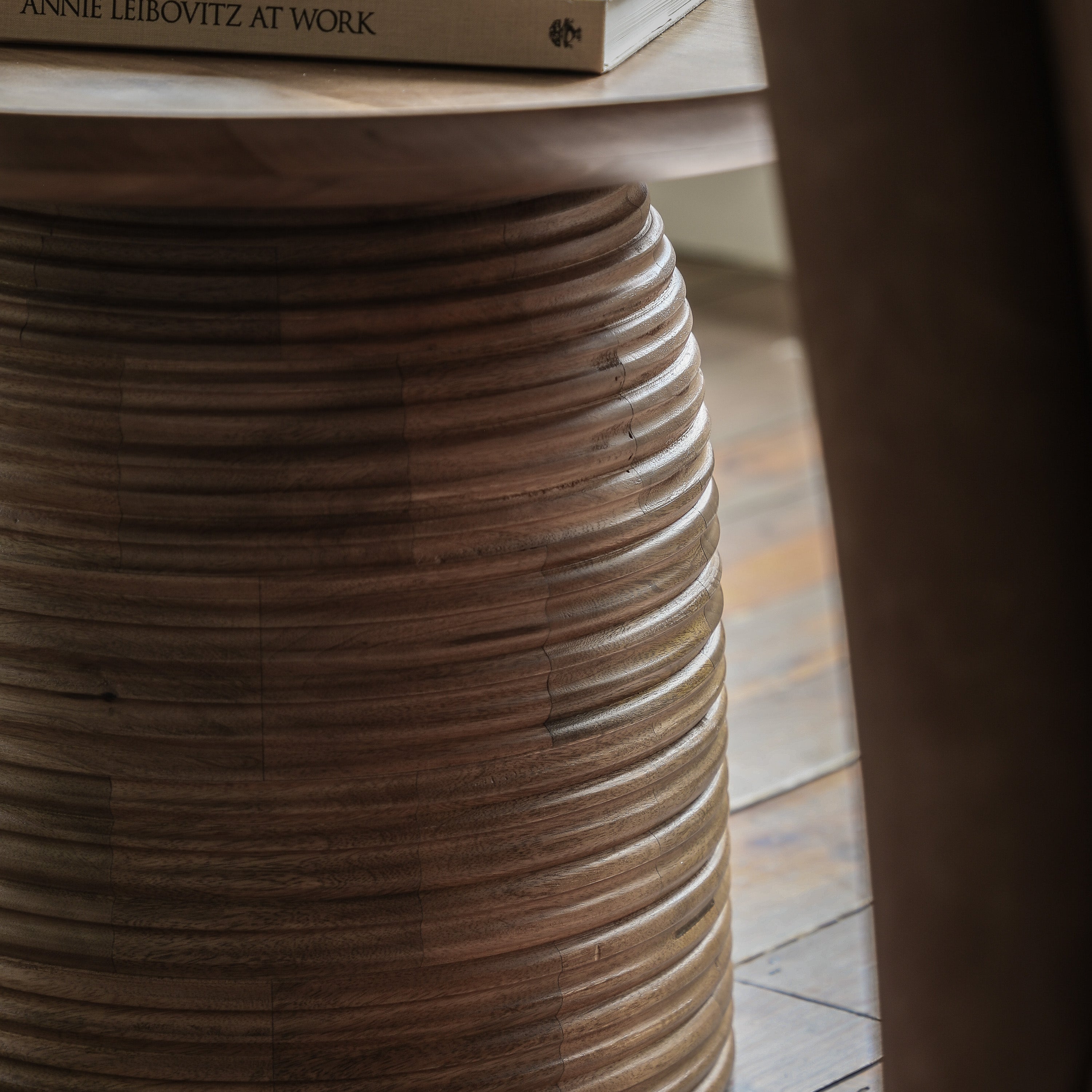 Milena Artisan Mango Wood Round Coffee Table